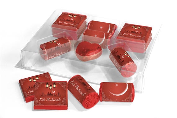 EID Large Combo Box - EID GIFTS - Neapolitan Chocolates/Heart/Love Heart Sweets - V5