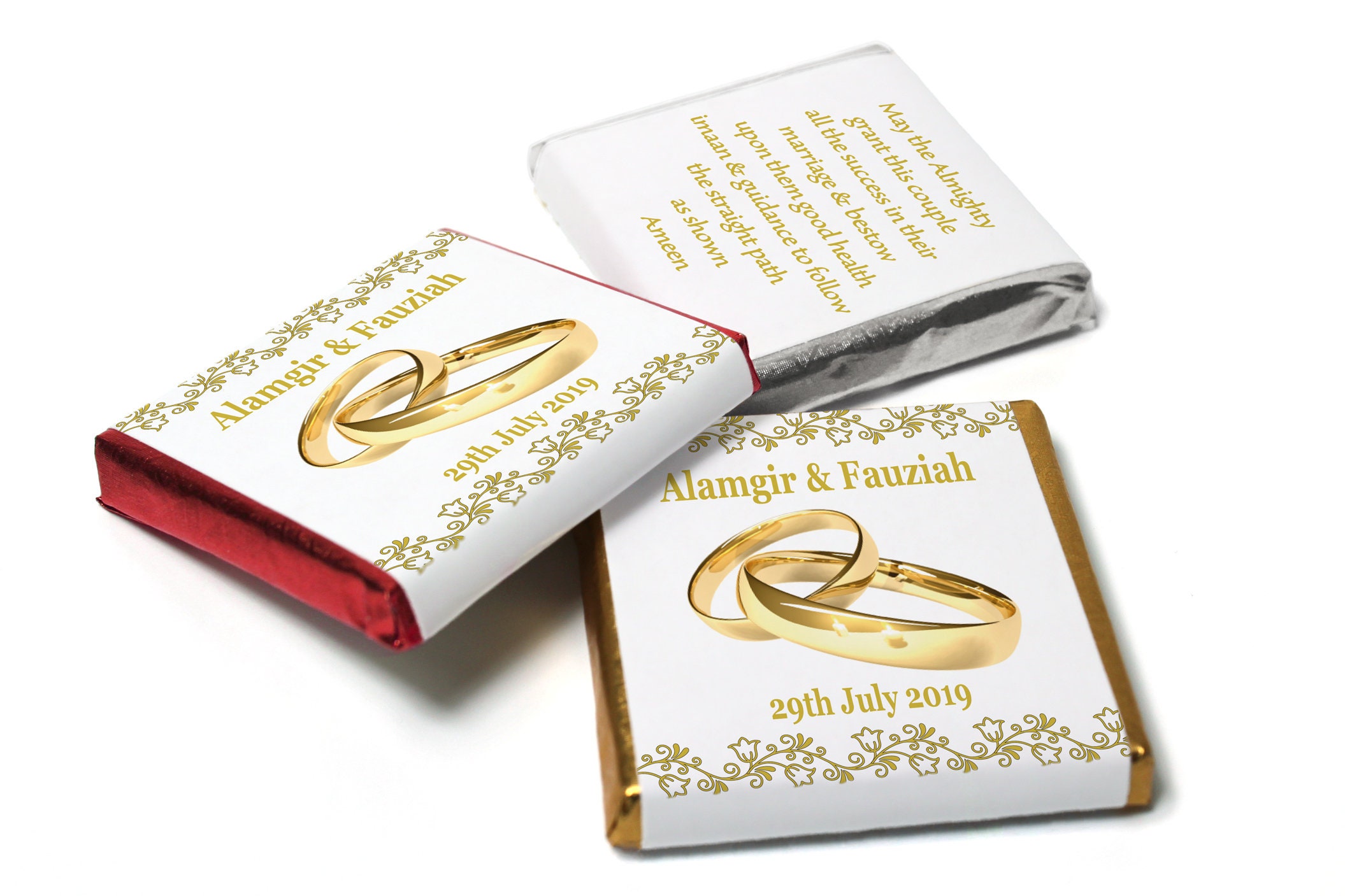 Diamond Wedding Anniversary Favours Neapolitan Chocolates -  Hong Kong