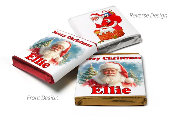 Christmas Chocolates - Personalised Favours - Neapolitan Chocolates - V16