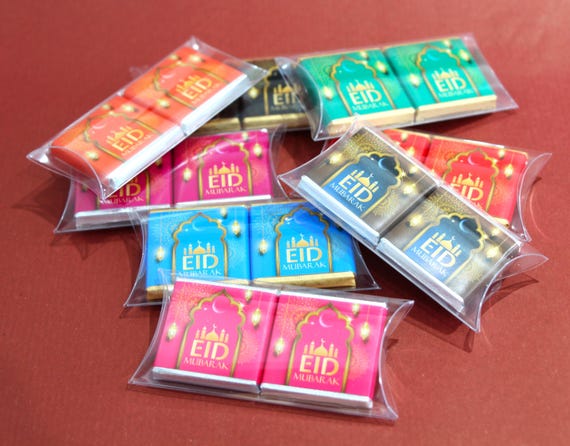 8 x EID Chocolate Twin Packs - 8 x Colours as listed - EID Gifts