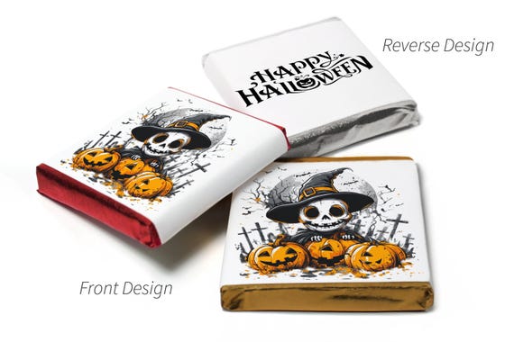 Halloween Chocolates - Personalised Favours - Neapolitan Chocolates - V13