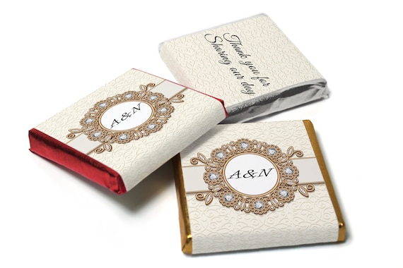 Emblem Wedding Chocolates - Personalised Wedding Favours - Neapolitan Chocolates - V2