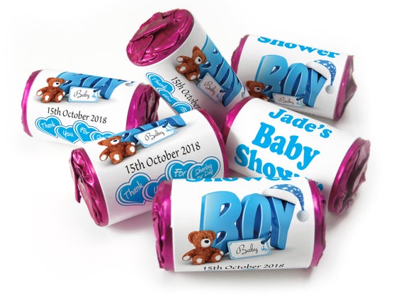Personalised baby cheap shower sweets