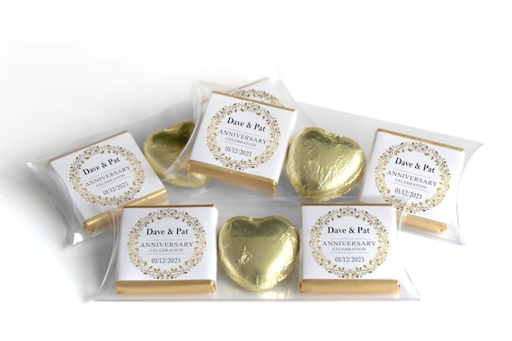 Golden Wedding Anniversary Gifts - Trio Packs - Neapolitan Chocolates - 50th wedding anniversary gifts  V3