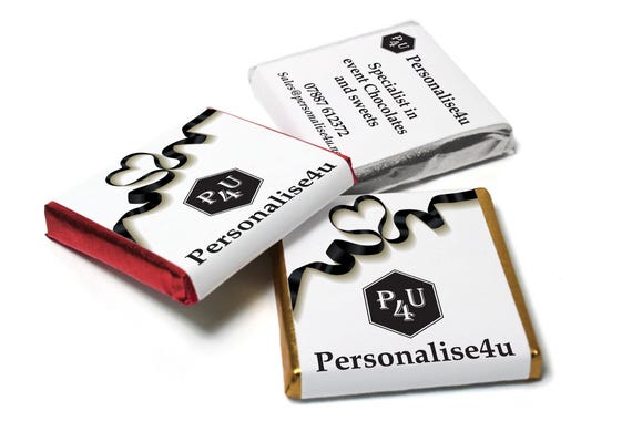 Business chocolates - personalised gifts - neapolitan chocolates - giveaways / promotion