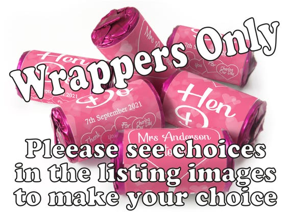 Hen Love Heart Sweet WRAPPERS - Design Choices - V1