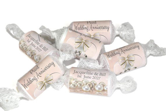 Peal Wedding Anniversary Gifts - Love Heart Sweets - 30th wedding anniversary gifts-V1