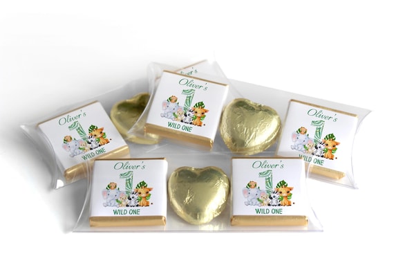 Choc Heart Trio Birthday Gifts - Wild One - Personalised Favours - Neapolitan Chocolates - V1