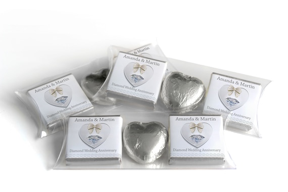 Silver Wedding Anniversary Gifts - Trio Packs - Neapolitan Chocolates - 25th wedding anniversary gifts  V1
