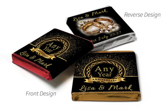 Any Year anniversary gifts - Neapolitan chocolates - Wedding Anniversary gifts