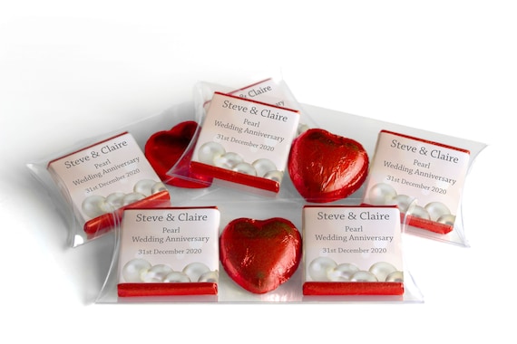 Pearl Wedding Anniversary Gifts - Trio Packs - Neapolitan Chocolates - 30th wedding anniversary gifts  V1