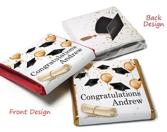 Graduation Day Chocolates - Personalised Favours - Neapolitan Chocolates