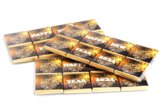 8 x New Year (2025) Chocolates - Random Chocolates in a plastic acetate sleeve