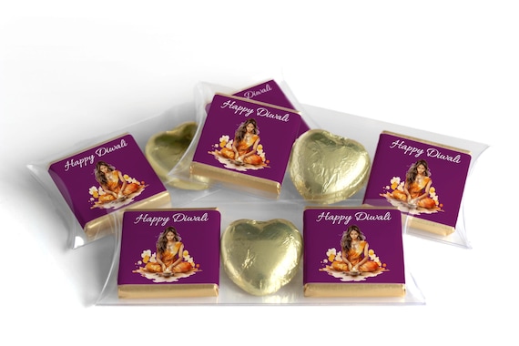 Diwali Heart Trio Day Chocolates - Neapolitan Chocolates - V2