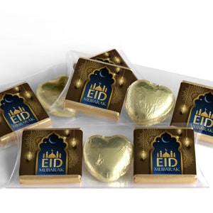 EID / Ramadan Kareem Heart Trio Day Chocolates - Neapolitan Chocolates - V3