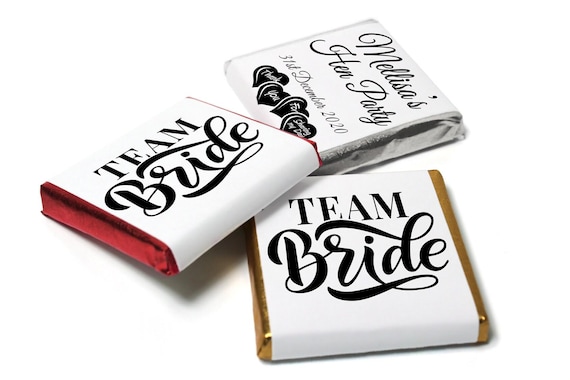 Hen party chocolates - personalised favours - neapolitan chocolates - v2