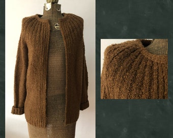 Brown Cardigan Etsy