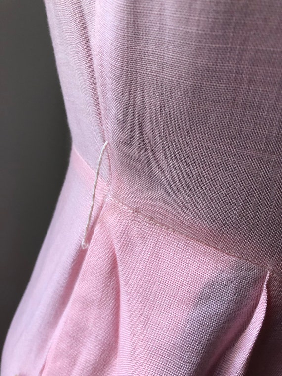 Vintage Pink Cocktail Dress with Beaded Neckline, 195… Gem