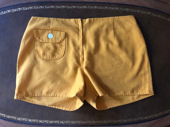 Vintage Yellow Cotton Shorts, 1970s