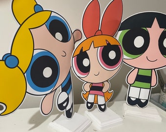 Power Puff Girls Birthday | Power Puffs Girls Party | Power Puffs Girl Centerpieces | Power Puff Girls Decorations