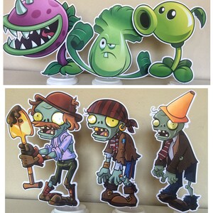 Plants Vs Zombies Centerpieces, Plants Vs Zombies Birthday Party ...