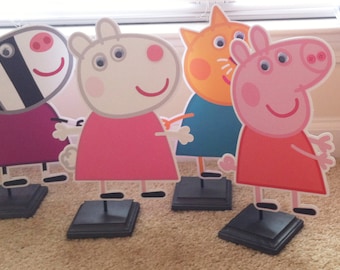 Peppa Pig & Friends Centerpieces, Peppa Pig Centerpieces, Peppa Pig Birthday Party