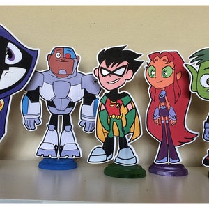 Teen Titans Go Birthday | Teen Titans Go Party | Teen Titans Go  Party Centerpiece| Teen Titans Go Decorations | Teen Titans Go  Centerpiece