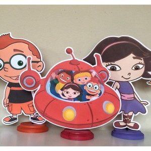 Little Einstein Inspired Birthday Party Stand Up Characters, Little Einsteins birthday Centerpieces