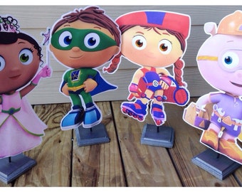 SuperWhy Centerpieces, SuperWhy Birthday Party