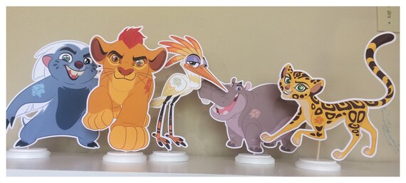 Lion Guard Centerpiece, Kion The Lion Guard Party, Kion, Bunga, Fuli, Beshte, Ono and Janja Birthday Party Centerpieces. Il_570xn
