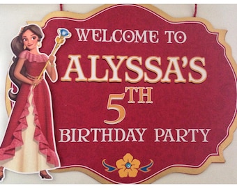 Elena of Avalor Door Sign, Elena of Avalor Birthday Door Sign, Elena of Avalor Party, Princess Elena of Avalor Door Sign,