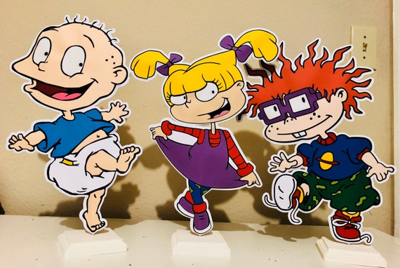 10" Tommy Rugrats Wood Stand Centerpiece Table Prop Party Birthday Decoration