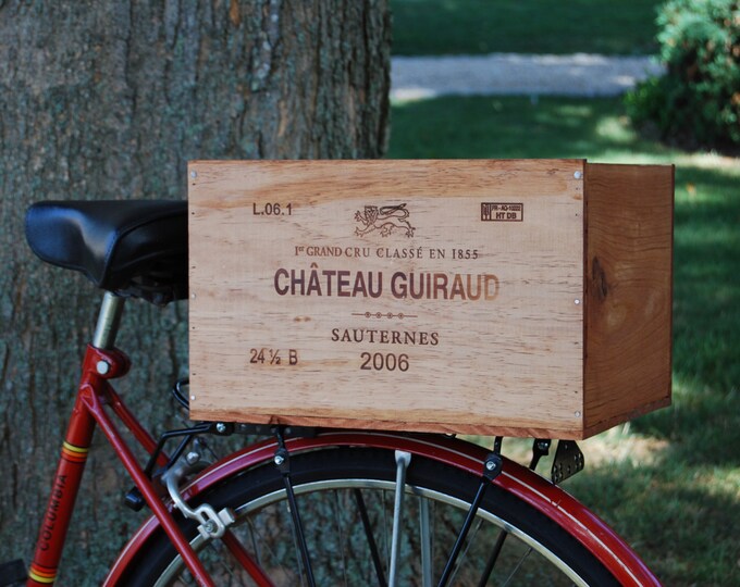 Wine Crate Bike Box. Stylish Rear Mount Wood Box With Optional Etsy