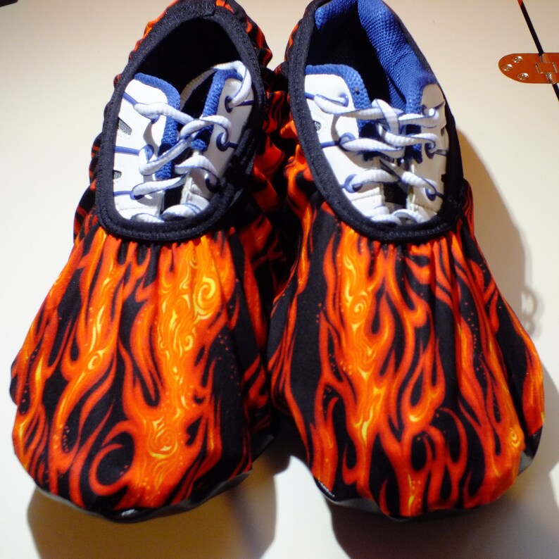 Bowling Shoe Covers one Pair Flames Unisex Must Have Etsy