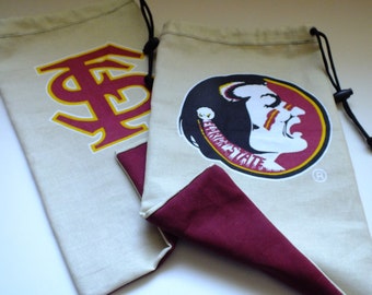 Florida State Seminoles Bowling Shoe Protector Bags (set)