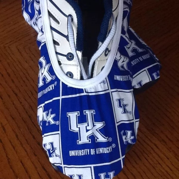 Bowling Shoe Covers (one Pair) Made from University of Kentucky Wildcats Fabric Unisex Must Have!