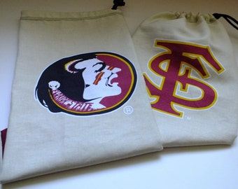 Florida State Seminoles Bowling Shoe Protector Bags Large - Extra Large (set)