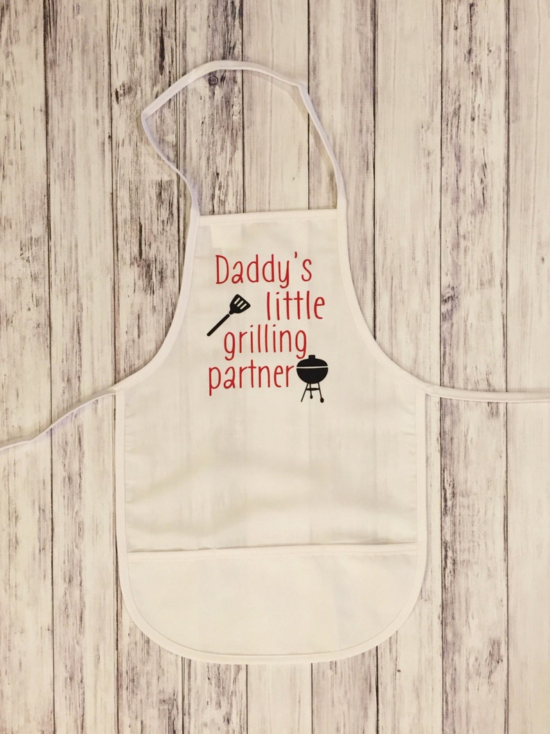 Apron Kids Apron Mommy Little Baker Daddys Little Grilling Etsy