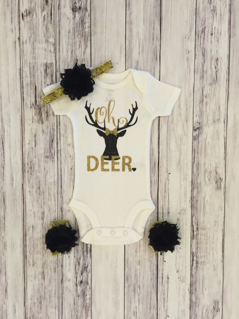 Oh Deer Oh Deer Bodysuit Deer Bodysuit Hunting Hunting Etsy