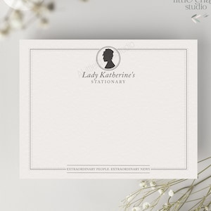 Gepersonaliseerde Bridgerton-notitiekaarten | Lady Whistledown Society-papieren | Ontwerp op maat | Afdrukbaar | Vrijgezellenfeest | Verjaardag | Bedankt