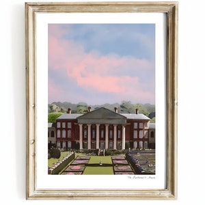 The Great Gatsby Poster | The Buchanan&#39;s House | Digital Print | Daisy | Art Deco | Roaring 20&#39;s | Instant Download | Movie Wall Art