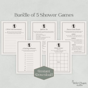 Printable Bridgerton Bridal Shower Games | Bachelorette | Lady Whistledown Society Papers Inspired | Instant Download | Editable