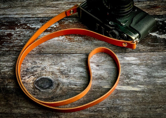 Etsy leather deals camera strap