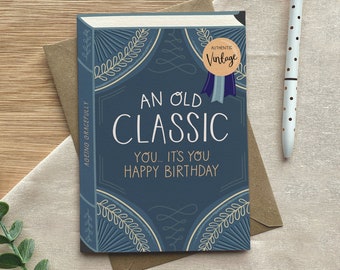 An Old Classic – Luxury Birthday Book Greeting Card