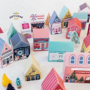 Merry & Bright Christmas Crafty Project DIY Advent Calendar Village