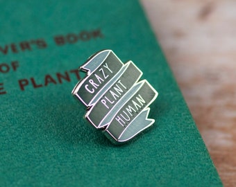 Crazy Plant Human Enamel Pin