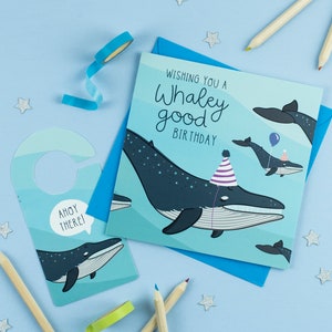 Whaley Good Birthday Card with Crafty Cut Out Activity