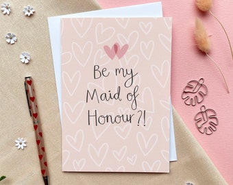 Be My Maid of Honour? – Luxury Greeting Card