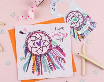 Dreamcatcher Birthday Card with Cut-Out Crafty Activity