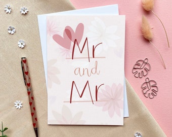 Mr and Mr – Luxury Wedding Greeting Card